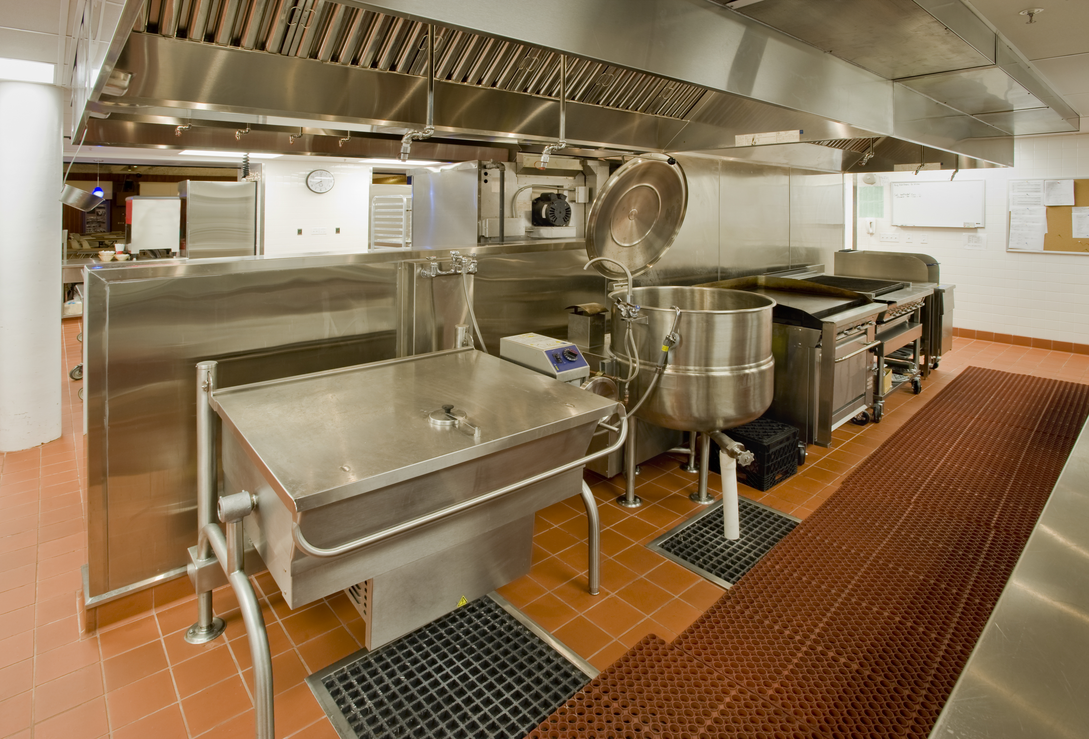 Commercial Kitchen with Mixer and Grill